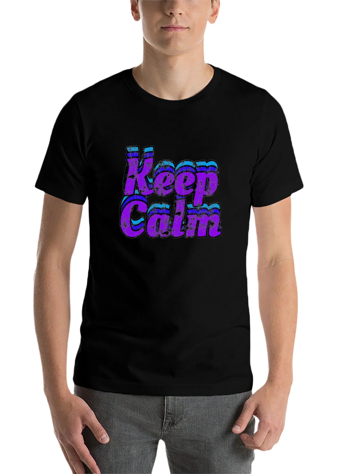 Keep Calm Retro Graphic Tee product image 4