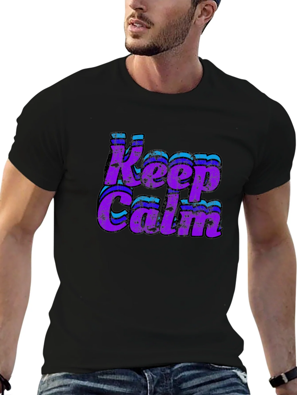 Keep Calm Retro Graphic Tee product image 6