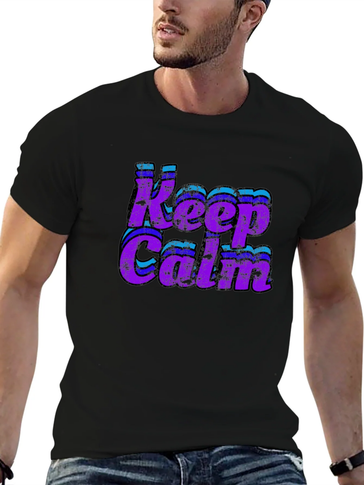 Keep Calm Retro Graphic Tee product image 6