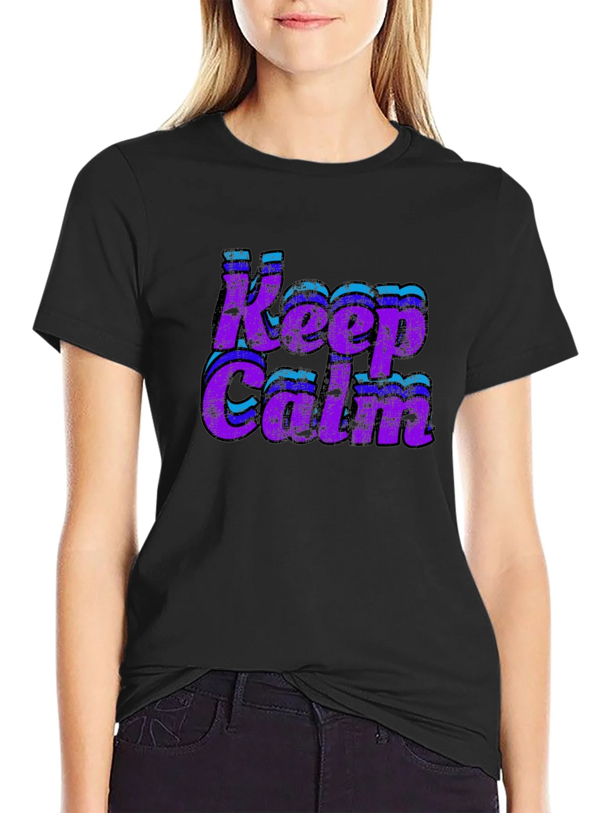 Keep Calm Retro Graphic Tee product image 2