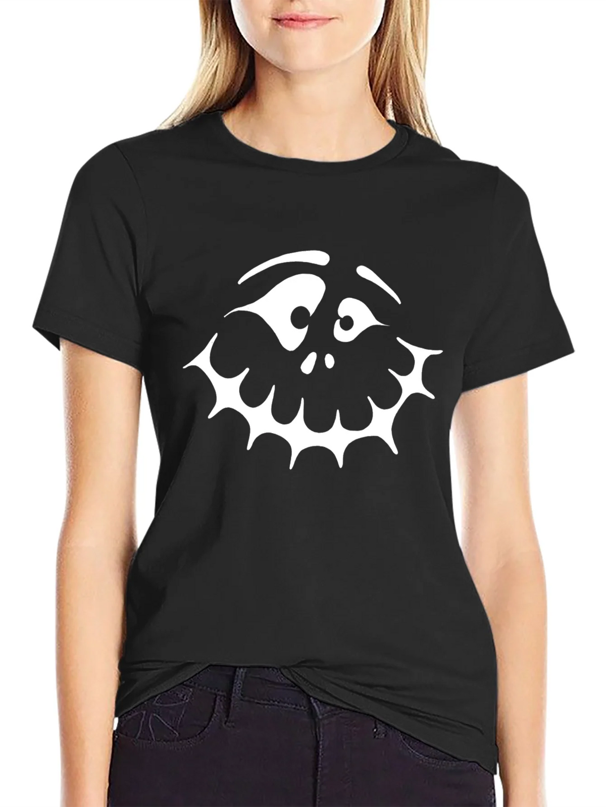 Spooky Face Graphic Tee - Halloween T-Shirt product image 2