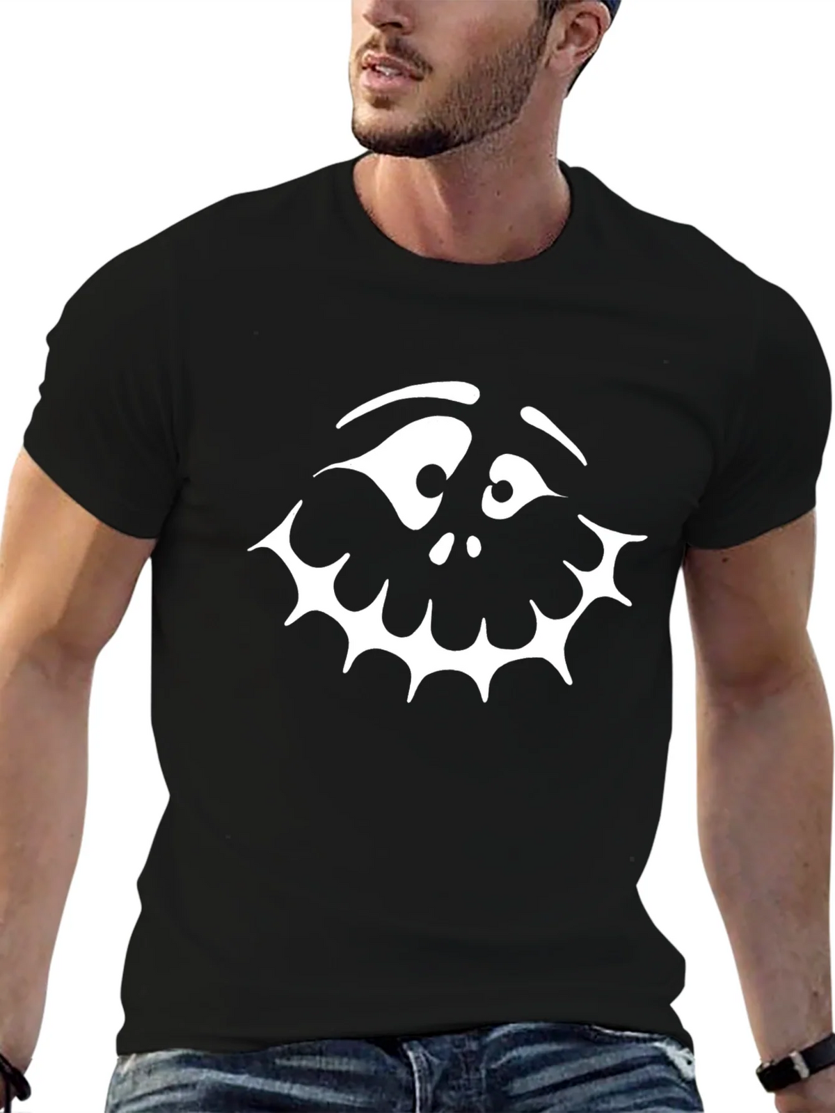Spooky Face Graphic Tee - Halloween T-Shirt product image 5