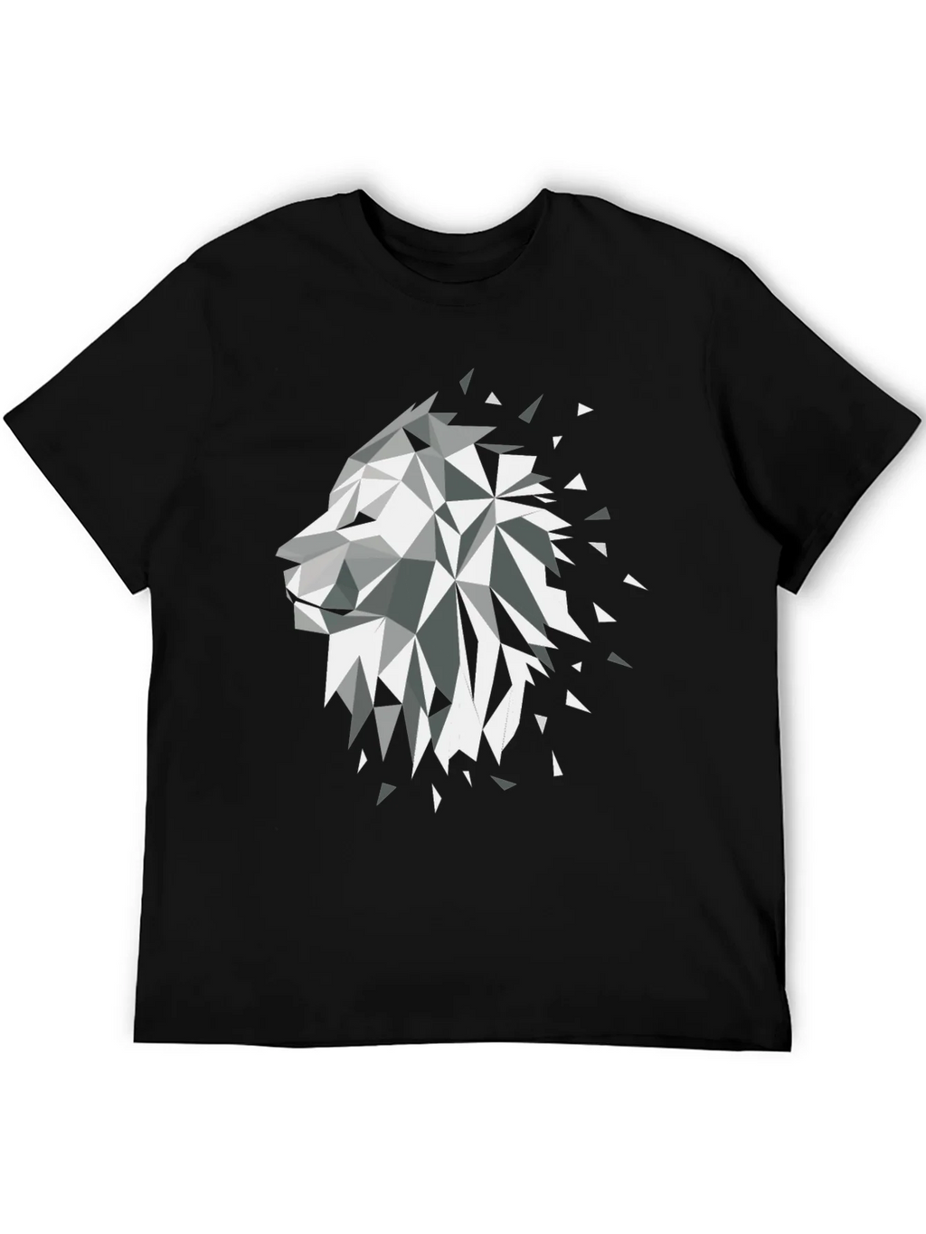 Geometric Lion Black Graphic Tee product image 5