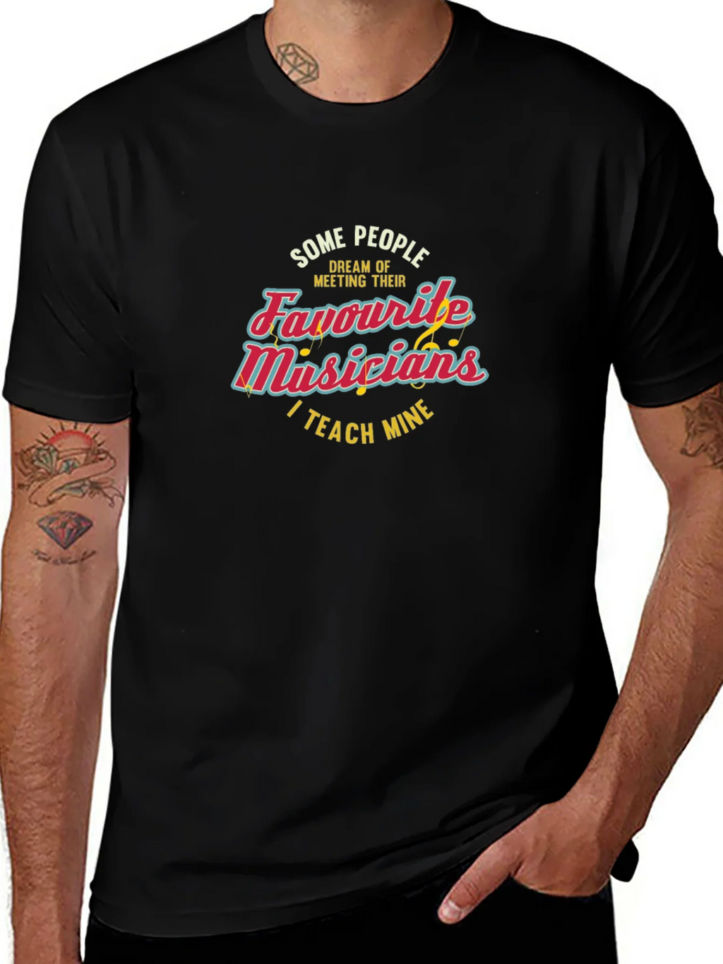Musician Teacher Black T-Shirt product image 1