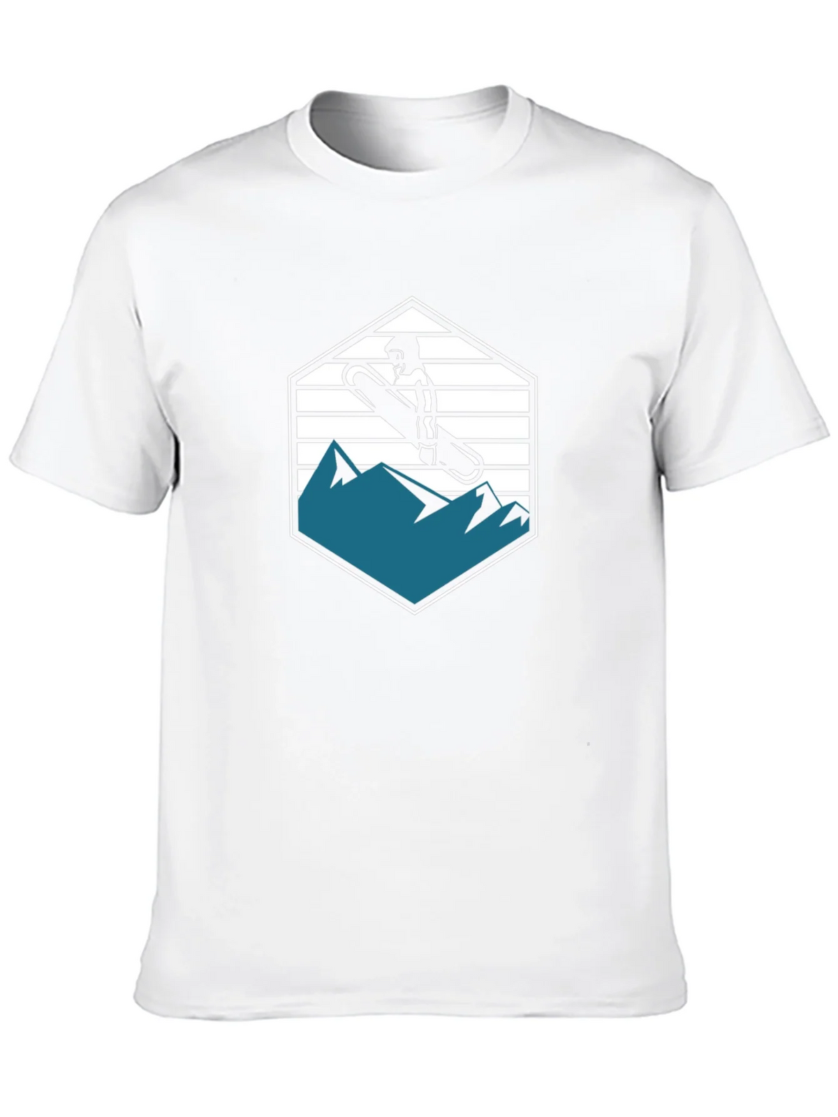 Snowboarder Graphic Tee - Mountain Hex Design product image 4