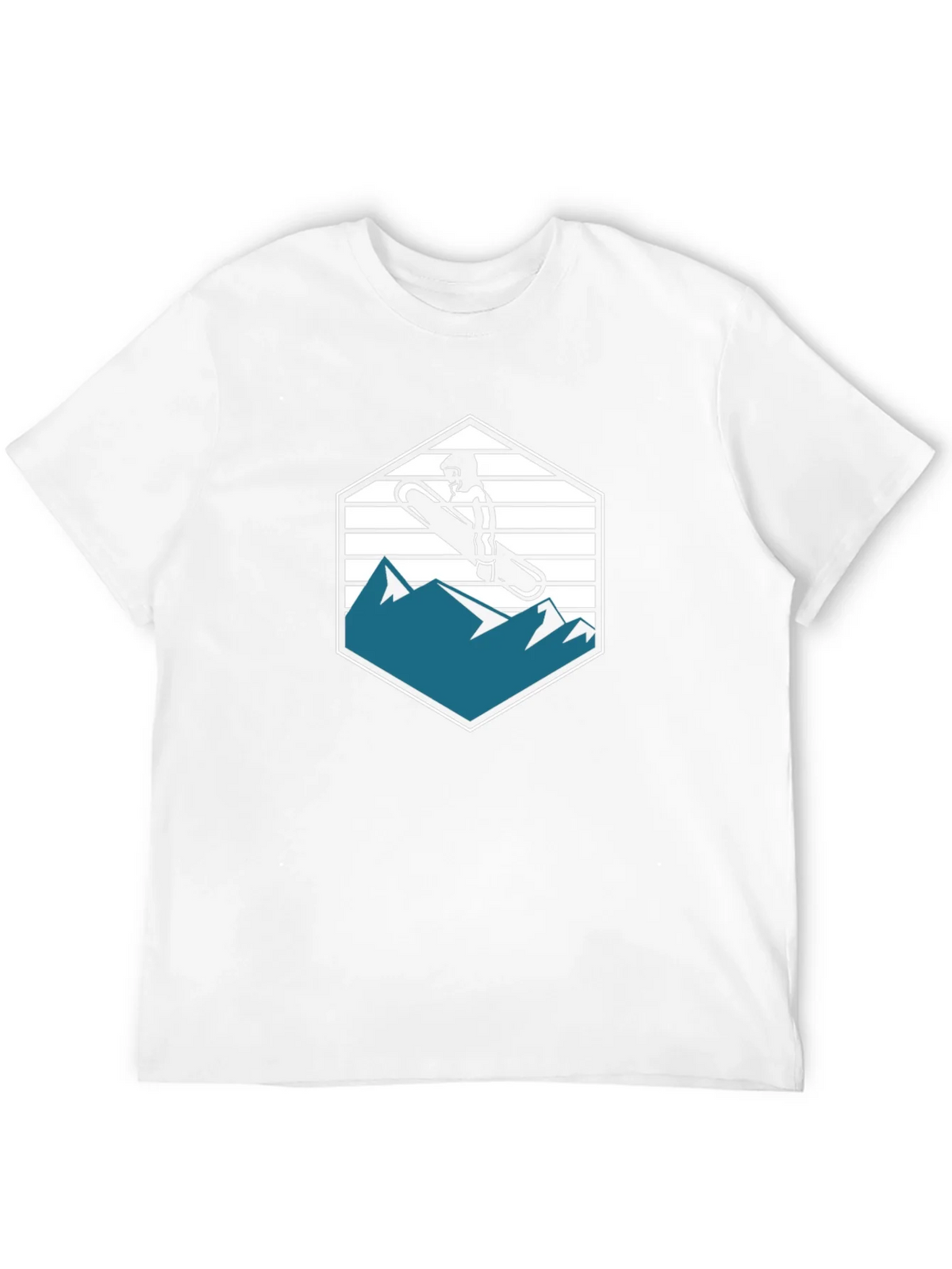 Snowboarder Graphic Tee - Mountain Hex Design product image 5