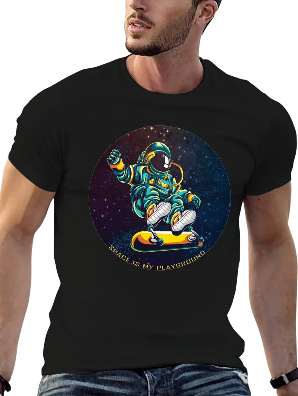 Astronaut Skateboarder T-Shirt - Space is My Playground product image 6