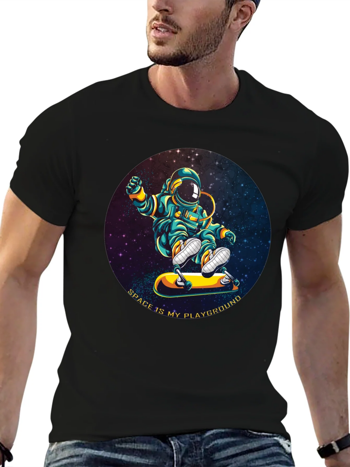 Astronaut Skateboarder T-Shirt - Space is My Playground product image 6
