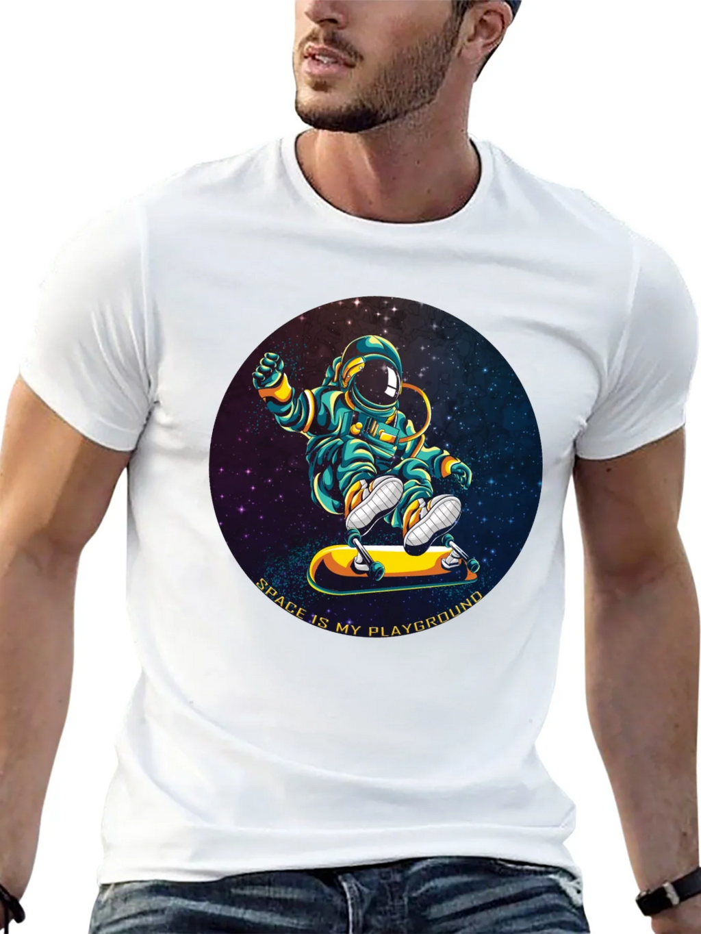 Astronaut Skateboarder T-Shirt - Space is My Playground product image 12