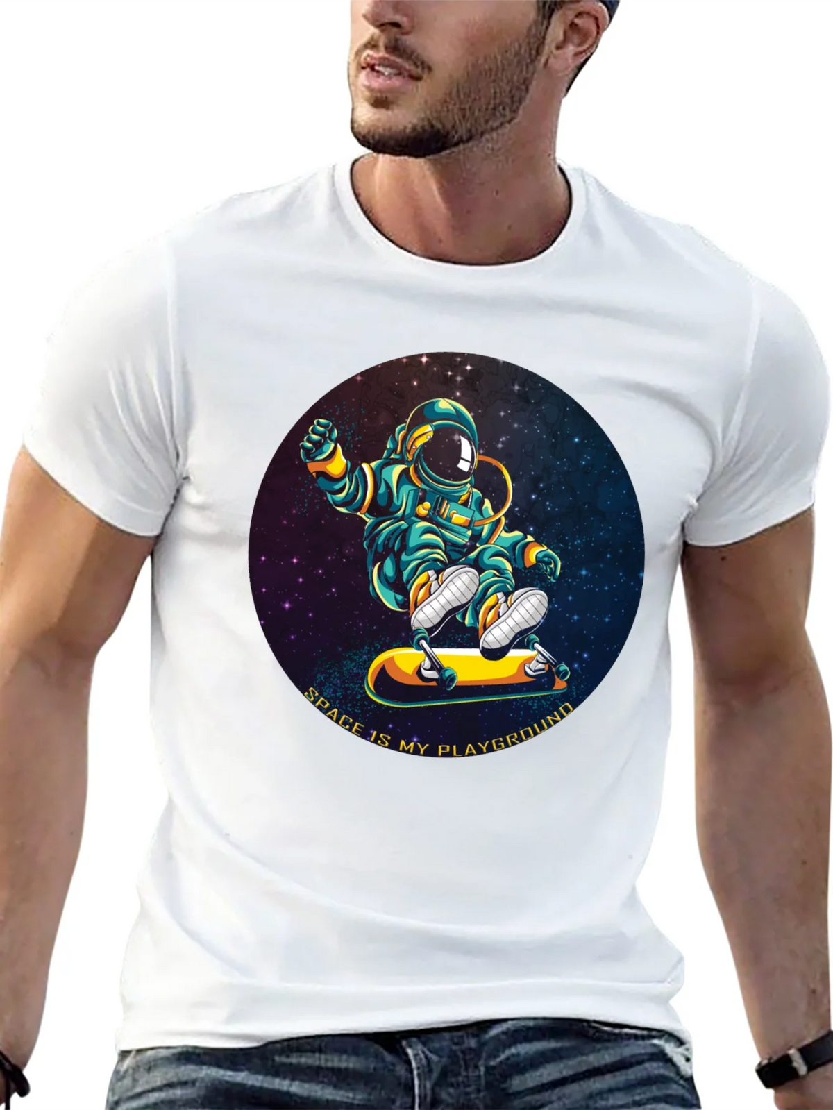 Astronaut Skateboarder T-Shirt - Space is My Playground product image 12