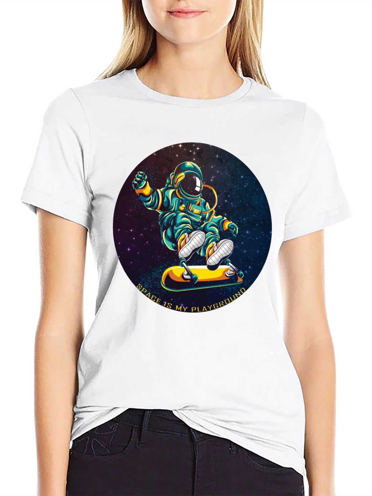 Astronaut Skateboarder T-Shirt - Space is My Playground product image 8