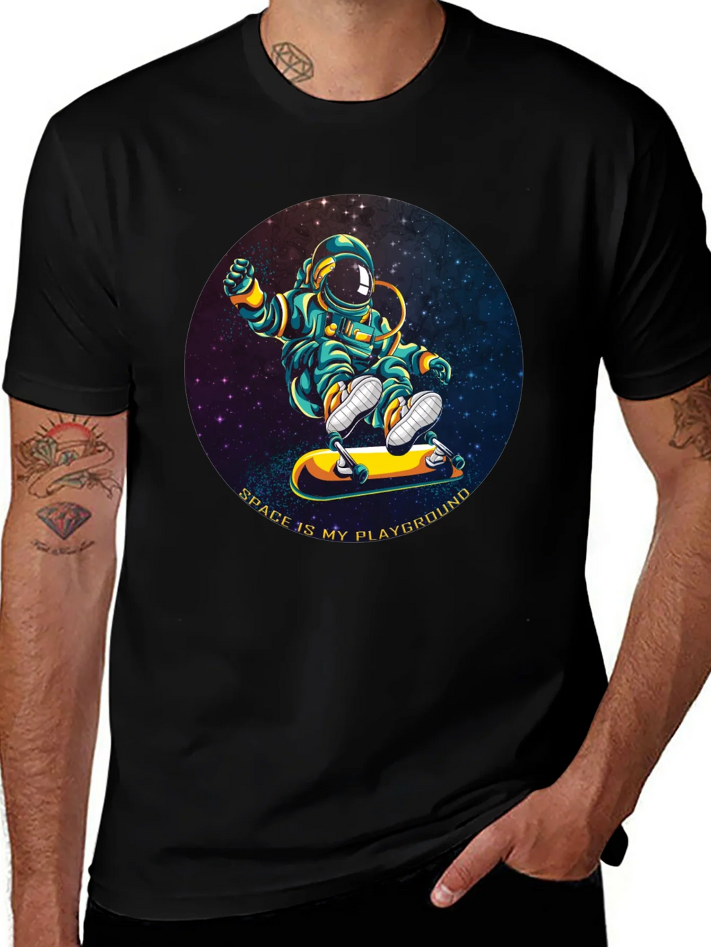Astronaut Skateboarder T-Shirt - Space is My Playground product image 1