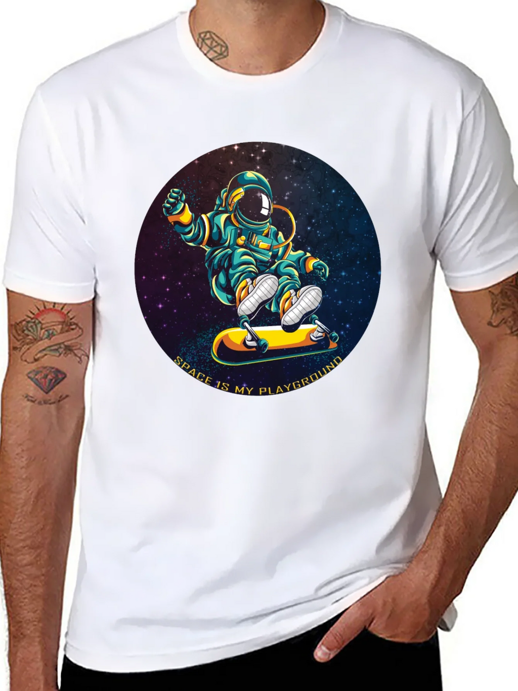 Astronaut Skateboarder T-Shirt - Space is My Playground product image 7