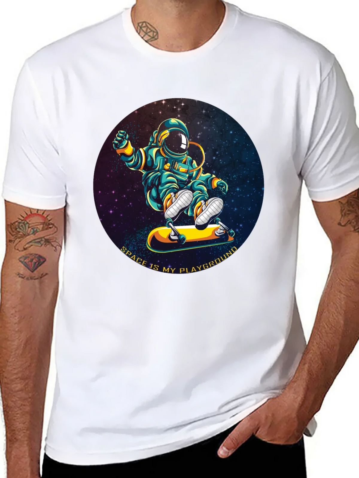 Astronaut Skateboarder T-Shirt - Space is My Playground product image 7