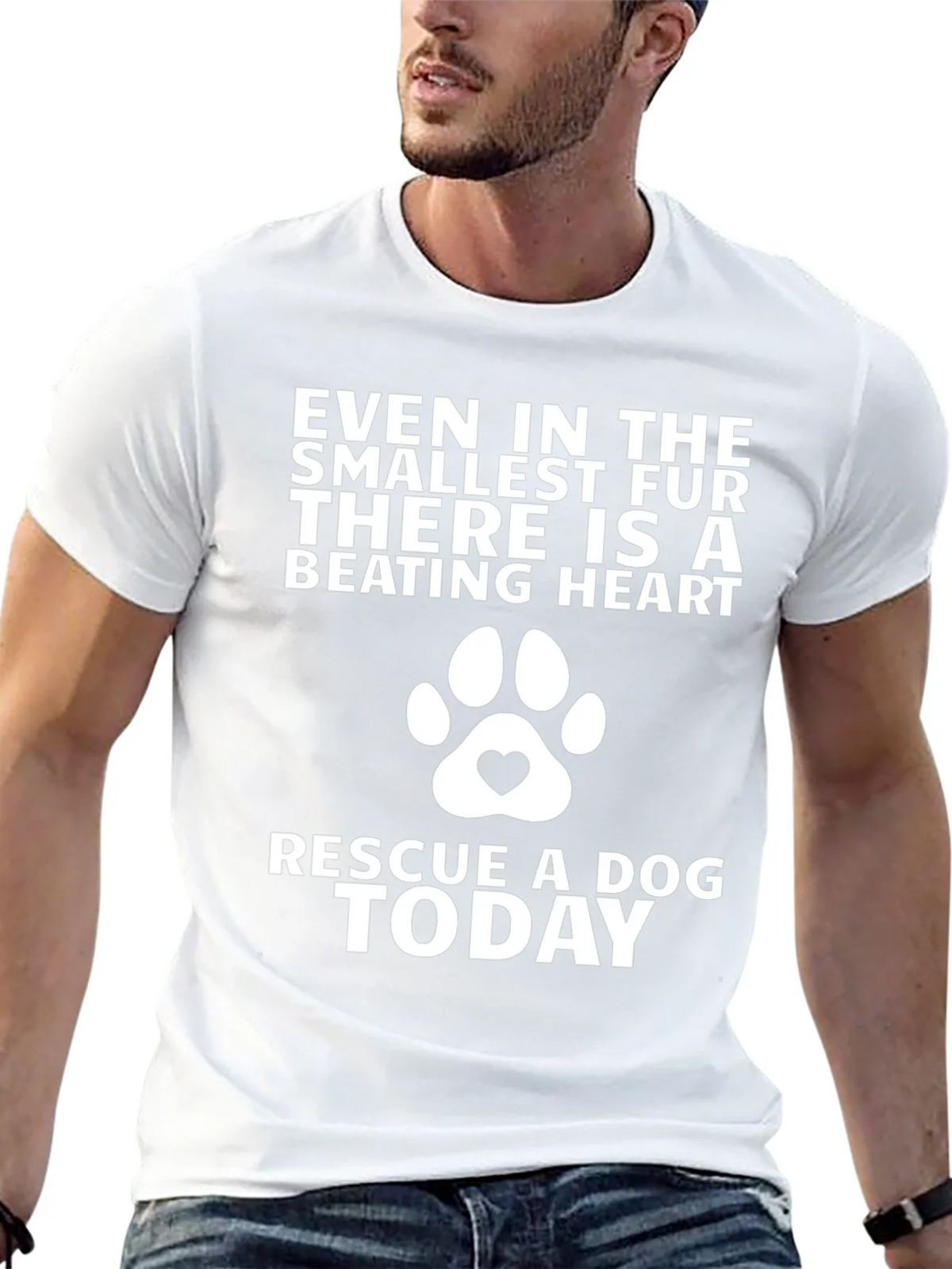 Rescue Dog T-Shirt - Beating Heart Design product image 9