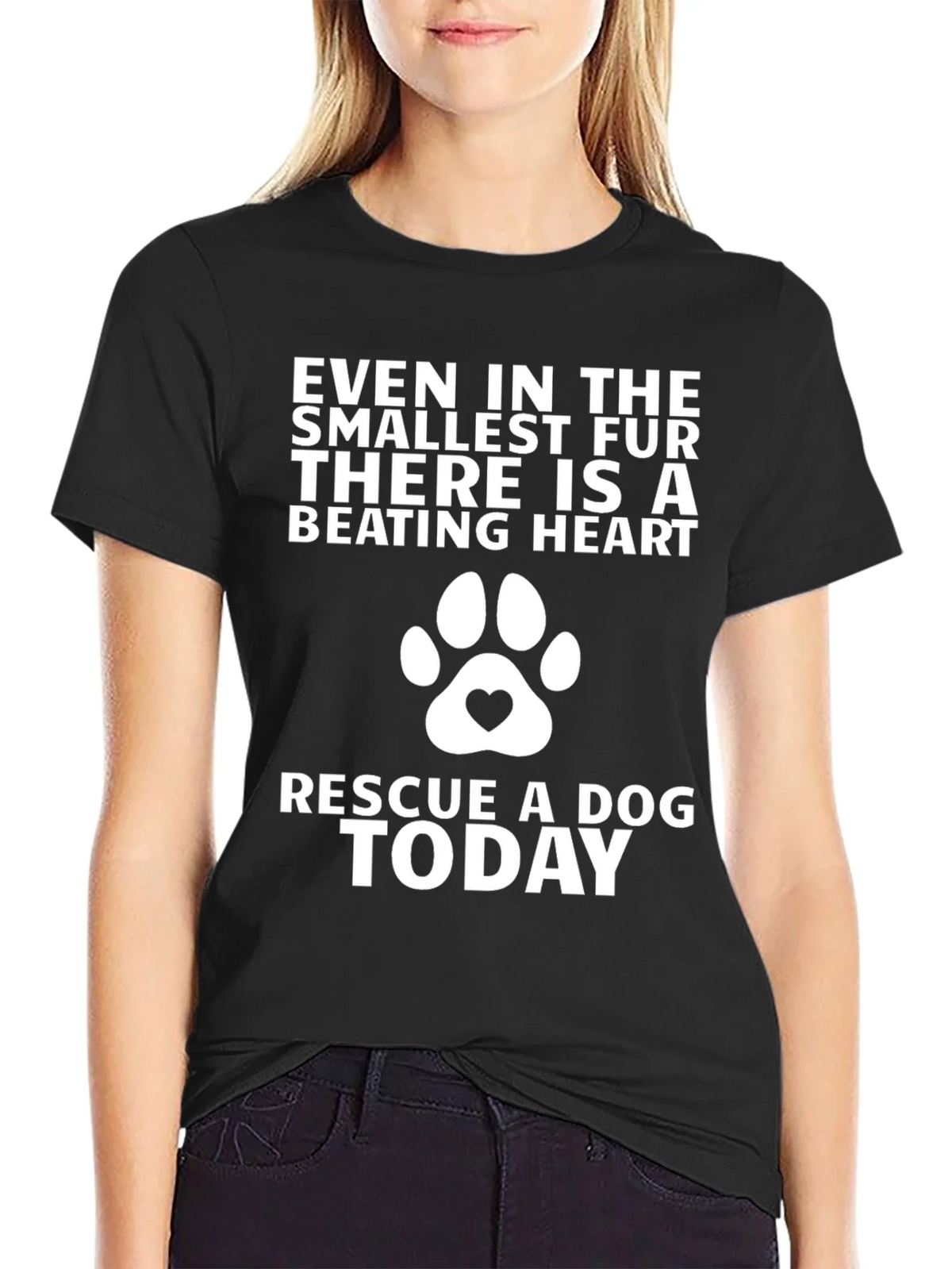 Rescue Dog T-Shirt - Beating Heart Design product image 2