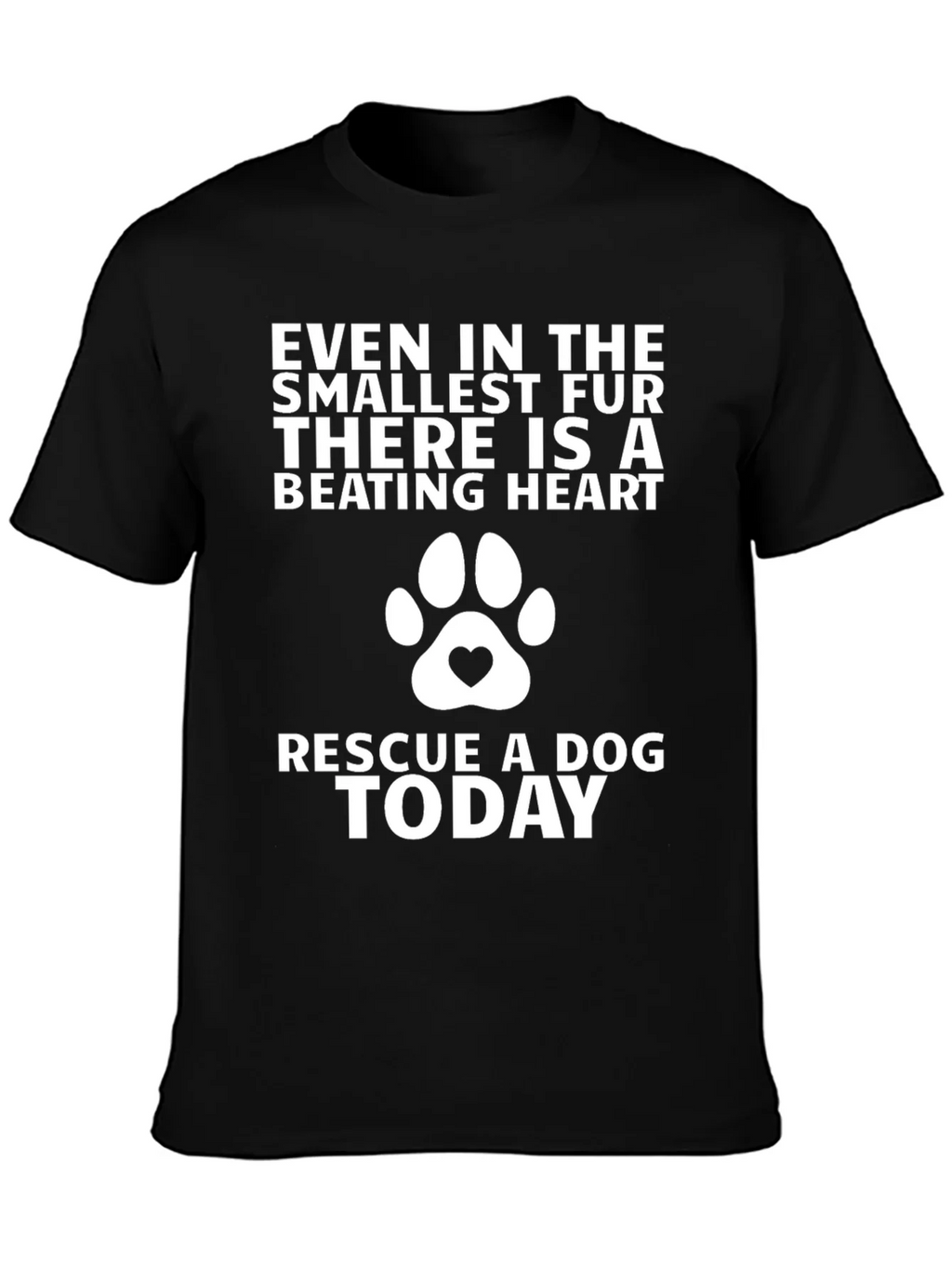 Rescue Dog T-Shirt - Beating Heart Design product image 3