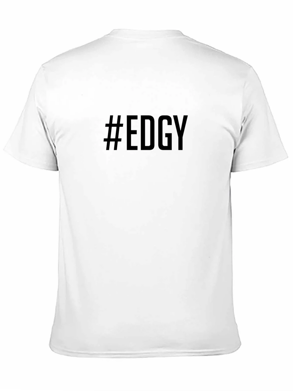 Edgy Graphic T-Shirt - Black Crew Neck Tee product image 6