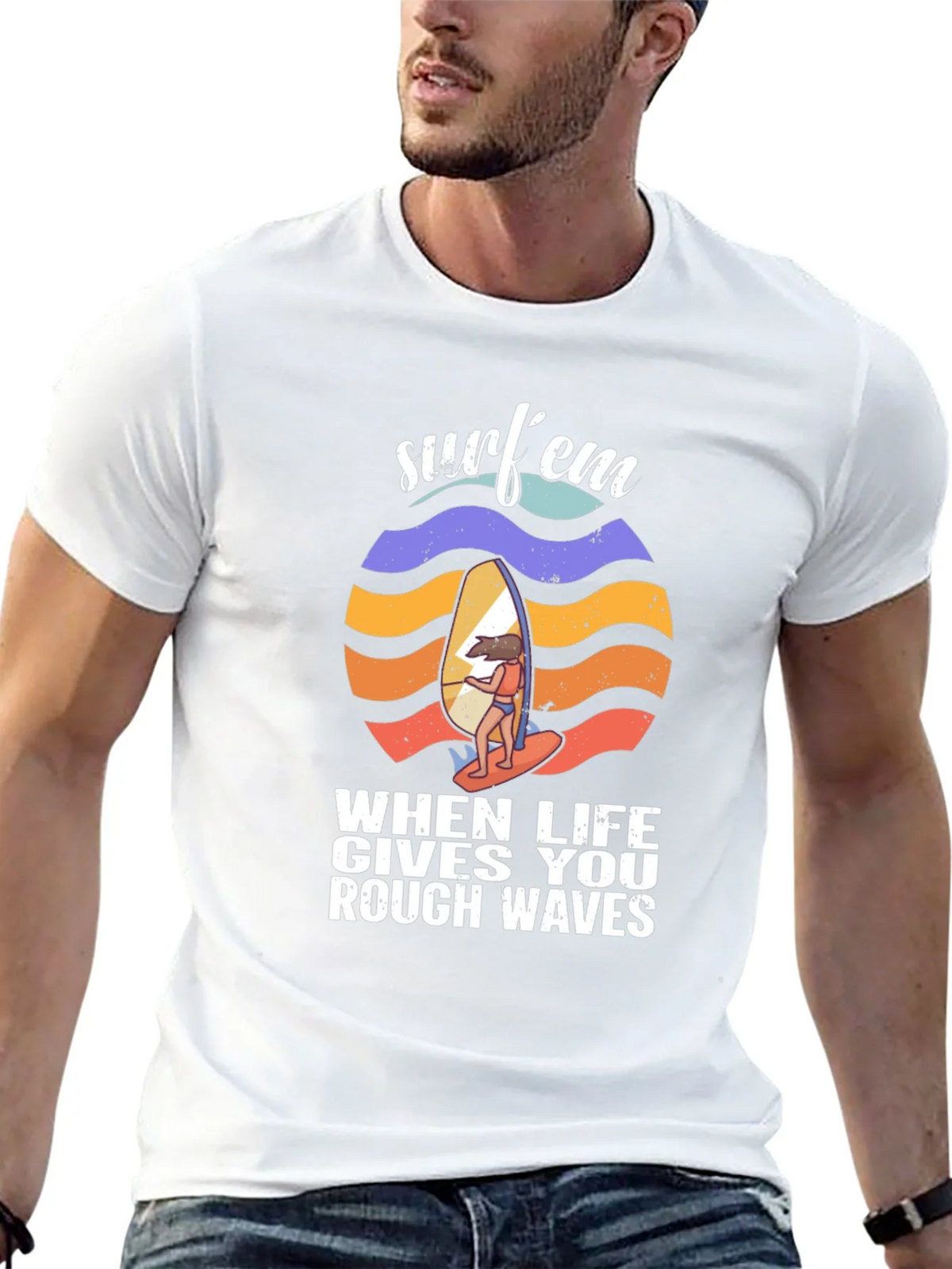Surfem T-Shirt - When Life Gives You Rough Waves product image 12