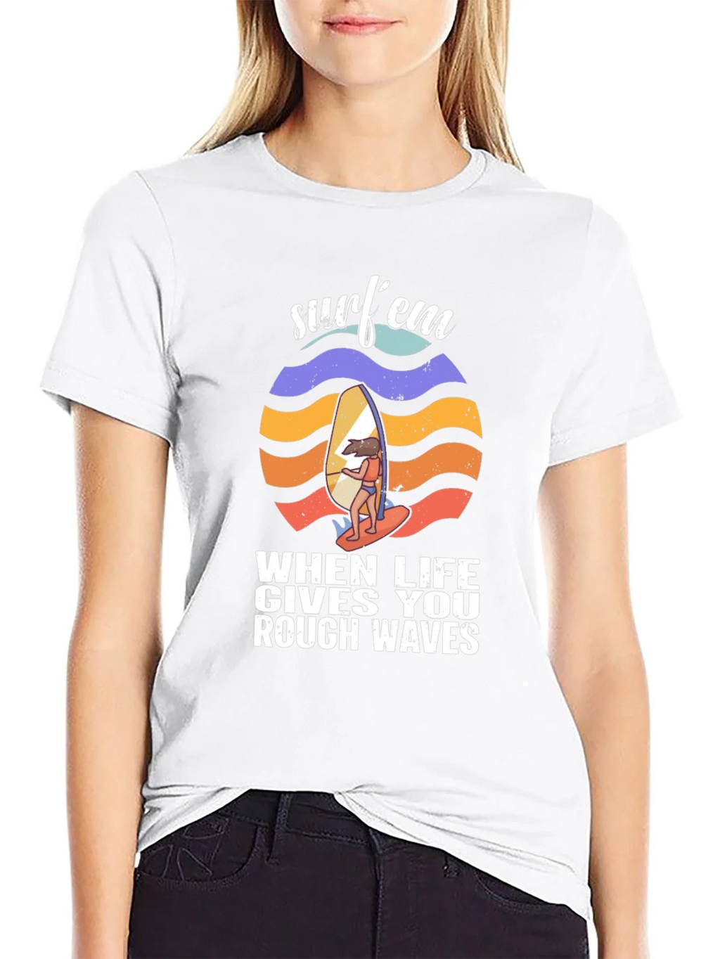 Surfem T-Shirt - When Life Gives You Rough Waves product image 8