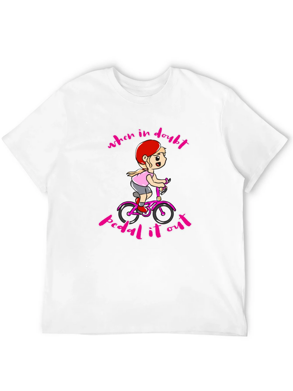 When In Doubt Pedal It Out Black T-Shirt product image 11
