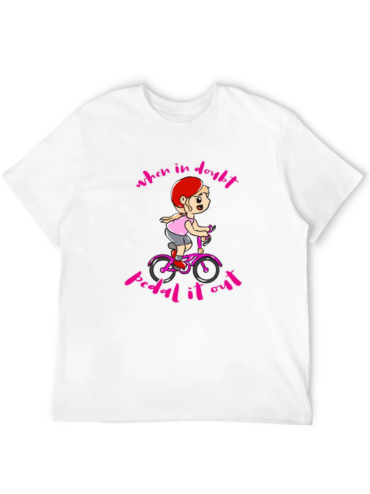 When In Doubt Pedal It Out Black T-Shirt product image 11