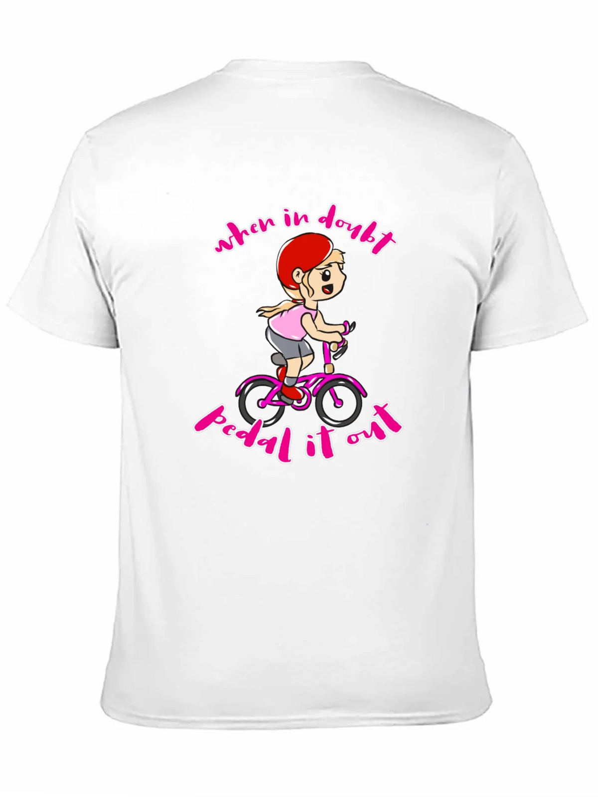 When In Doubt Pedal It Out Black T-Shirt product image 10