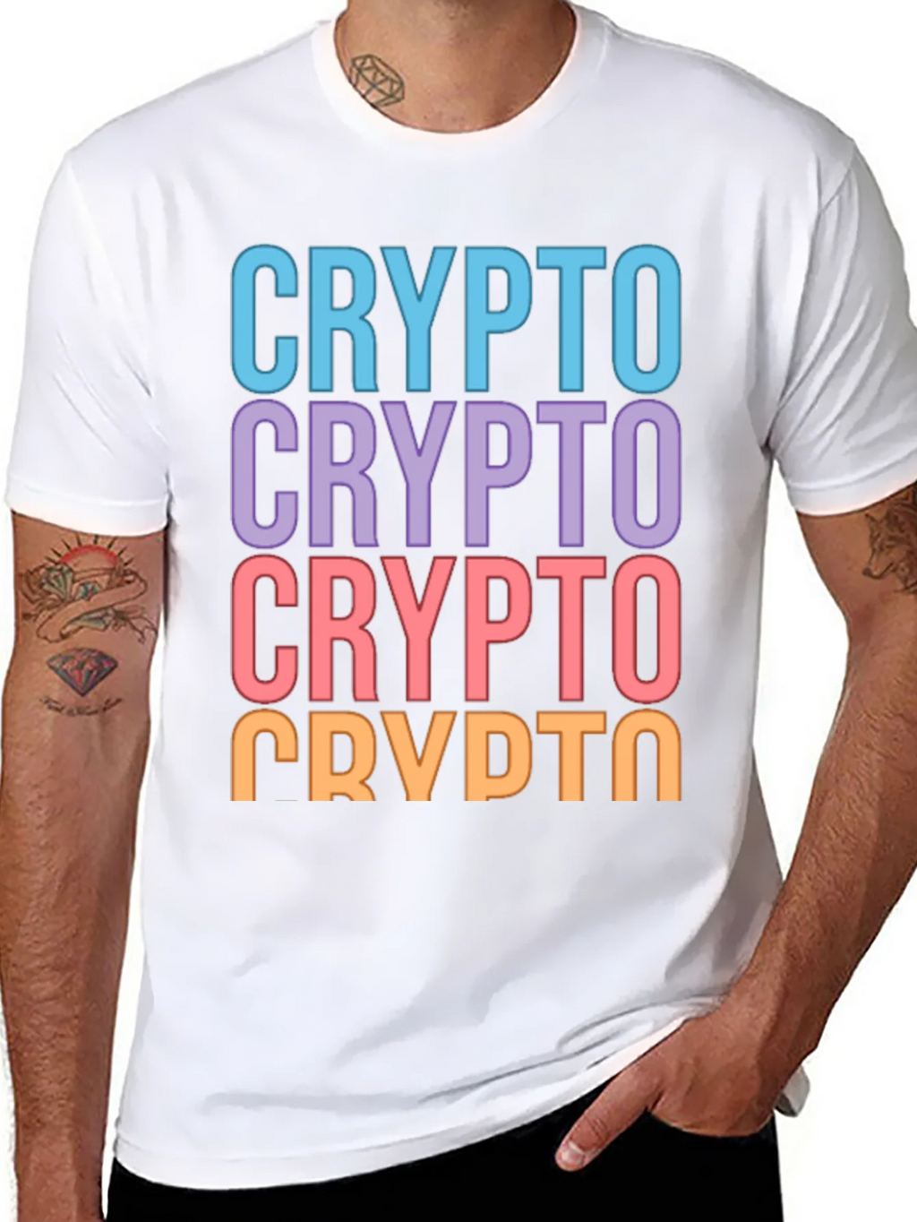 Crypto T-Shirt - Colorful Graphic Tee product image 3