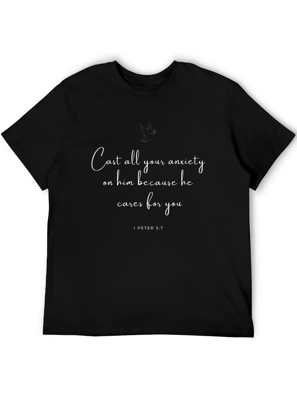 Anxiety Relief T-Shirt - 1 Peter 5:7 Christian Tee product image 3