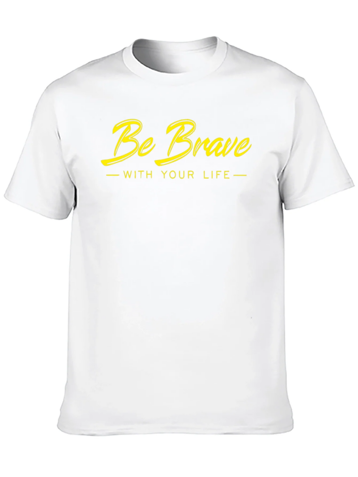 Be Brave Graphic Tee - Black Cotton T-Shirt product image 7
