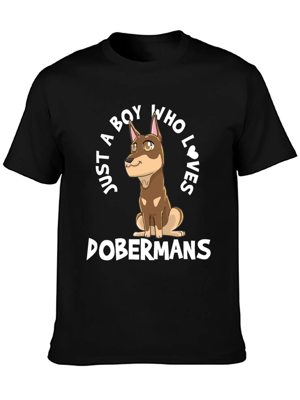 Boy Who Loves Dobermans T-Shirt product image 3