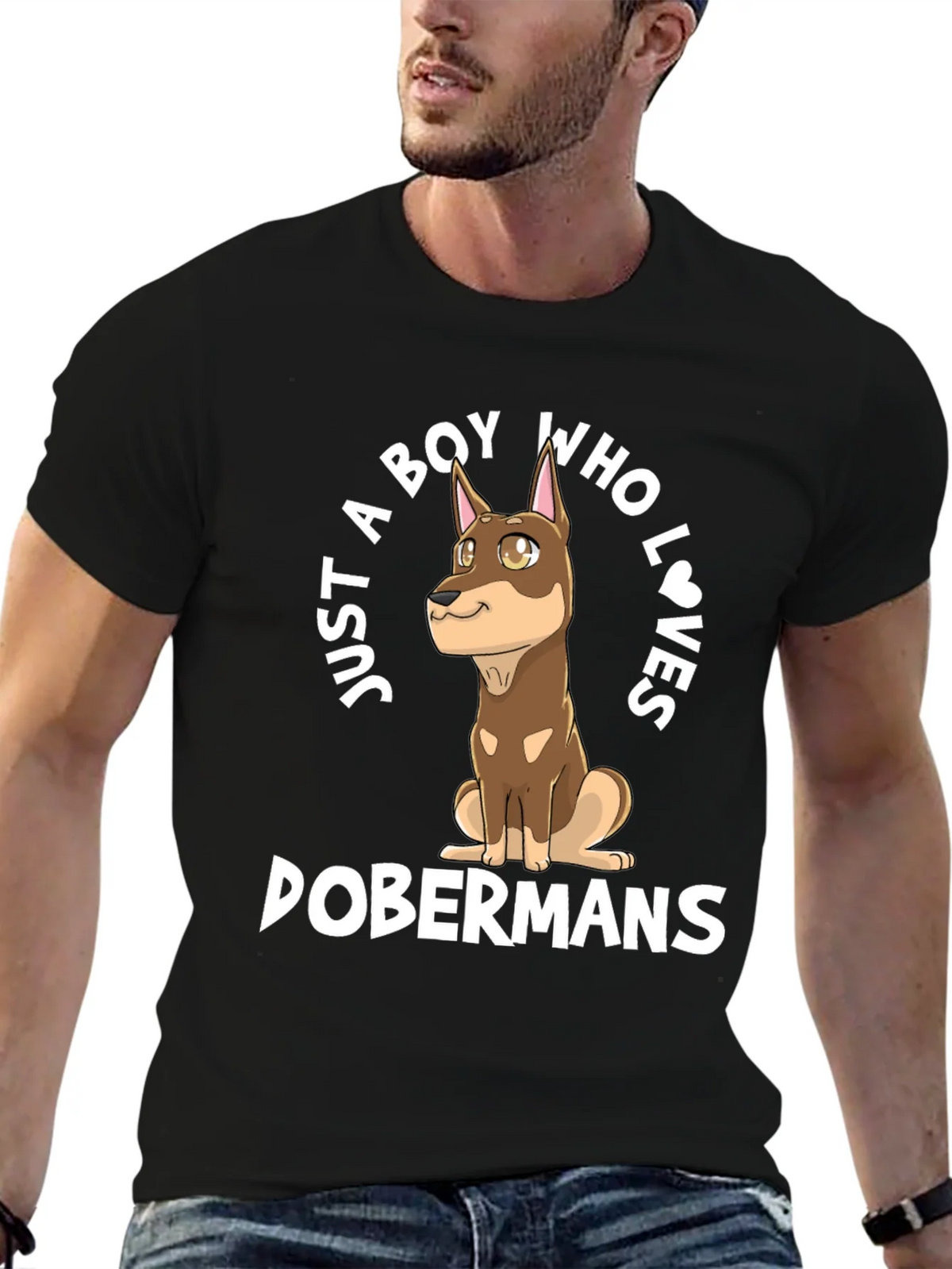Boy Who Loves Dobermans T-Shirt product image 6