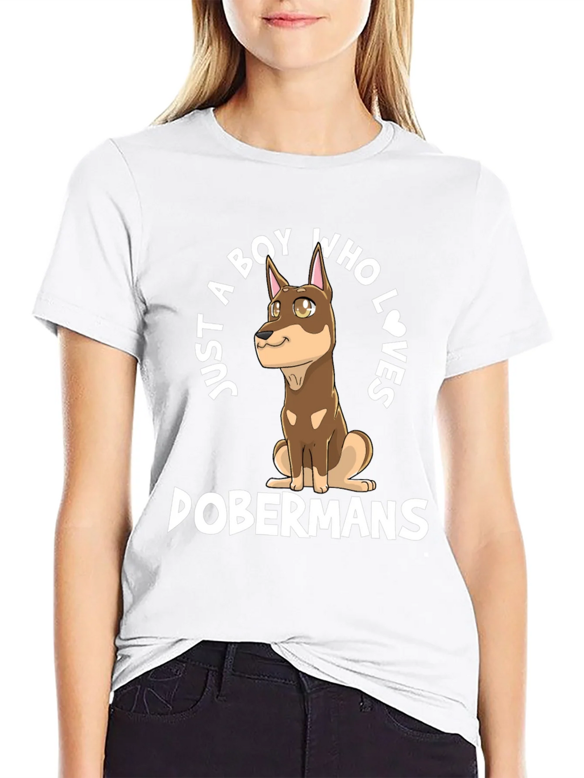 Boy Who Loves Dobermans T-Shirt product image 8