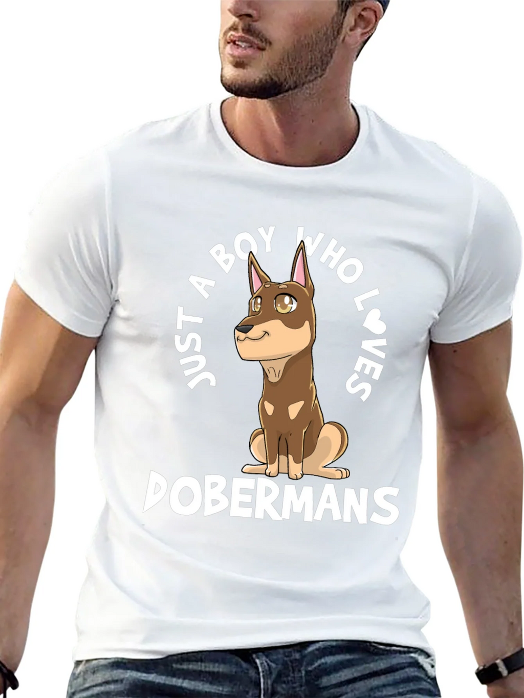 Boy Who Loves Dobermans T-Shirt product image 12