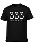 333 Only Half Evil Graphic Tee - Black product image 1