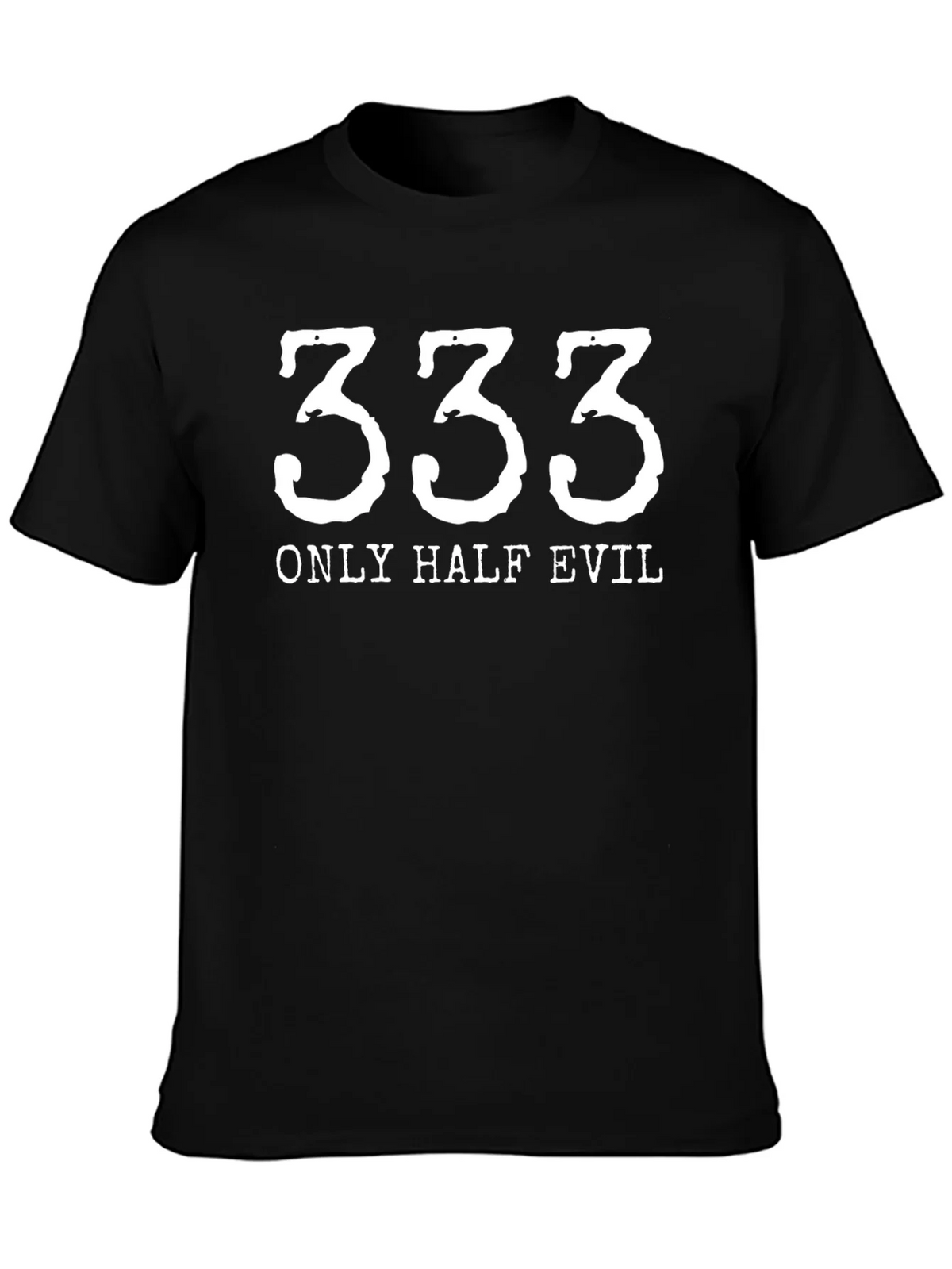 333 Only Half Evil Graphic Tee - Black product image 1