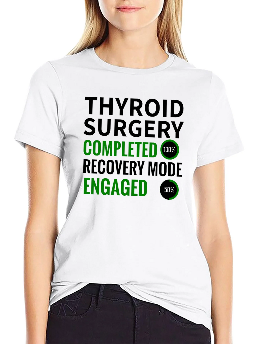 Thyroid Surgery Completed Recovery Mode T-Shirt product image 8
