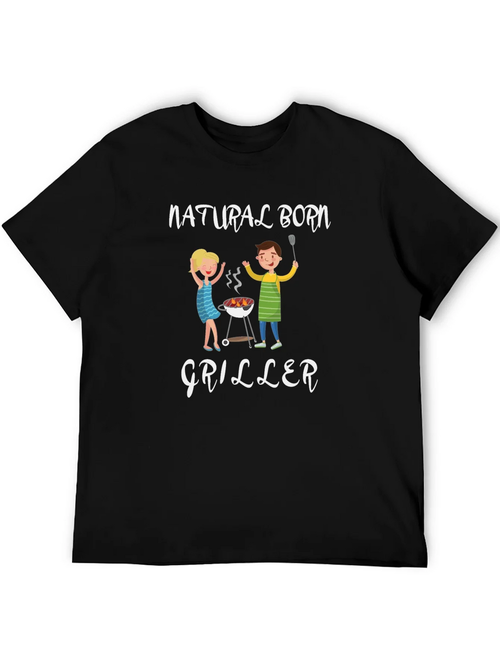 Natural Born Griller T-Shirt - BBQ Fun product image 5