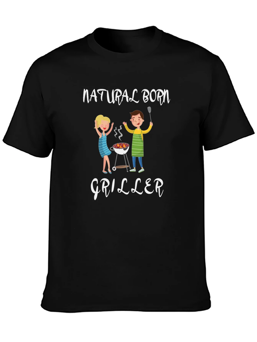 Natural Born Griller T-Shirt - BBQ Fun product image 3