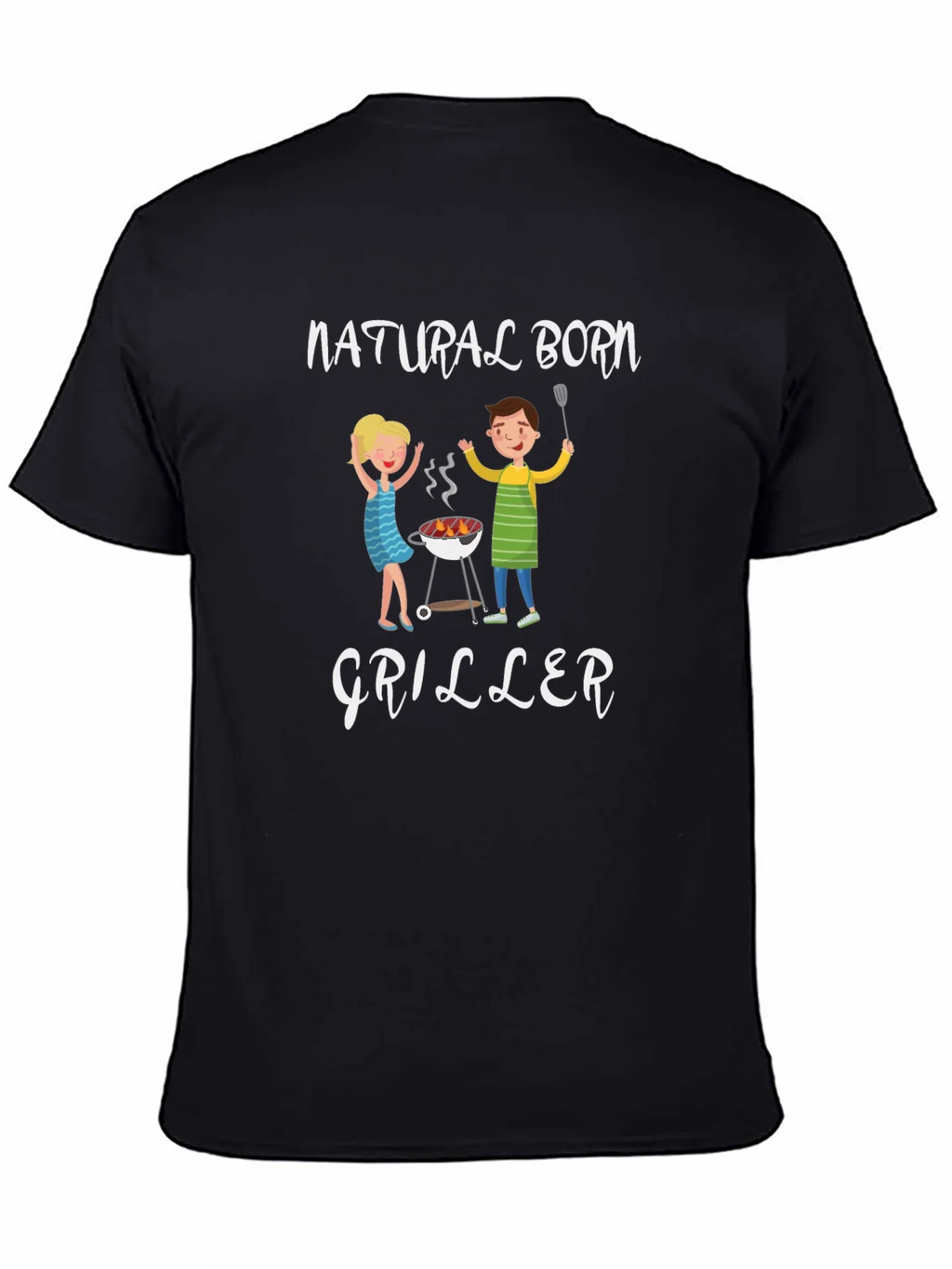 Natural Born Griller T-Shirt - BBQ Fun product image 4