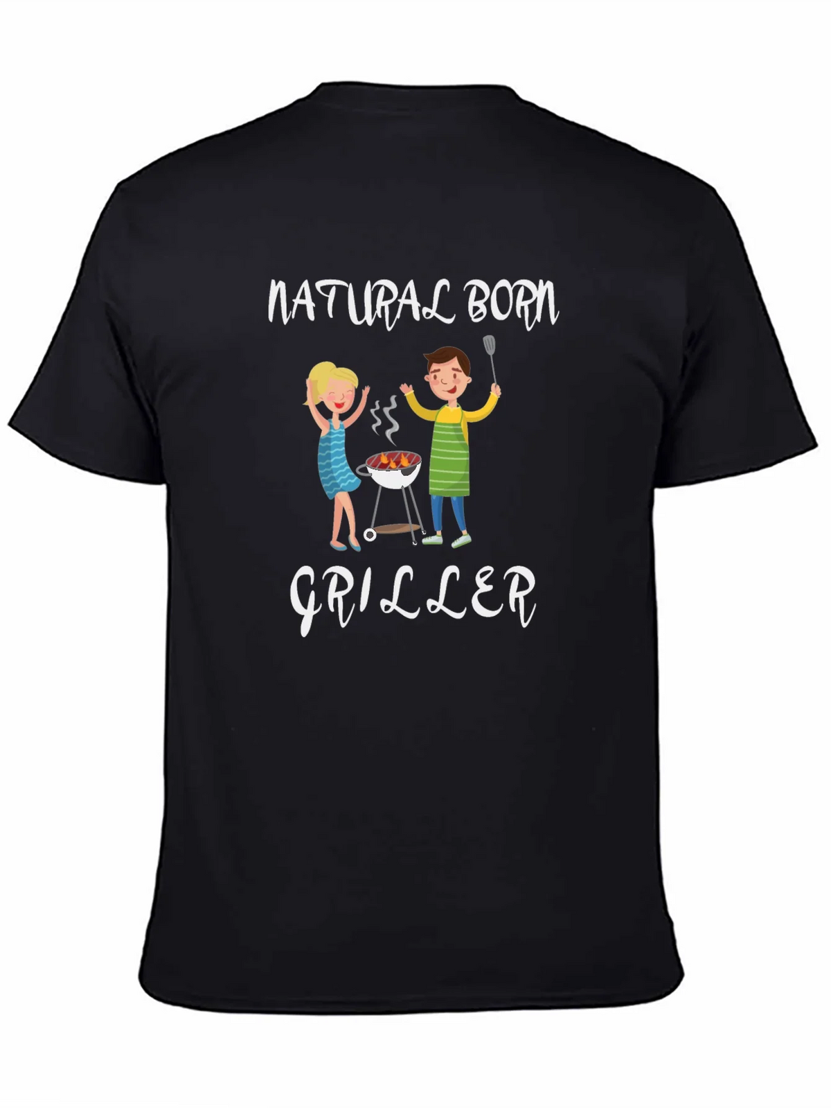 Natural Born Griller T-Shirt - BBQ Fun product image 4