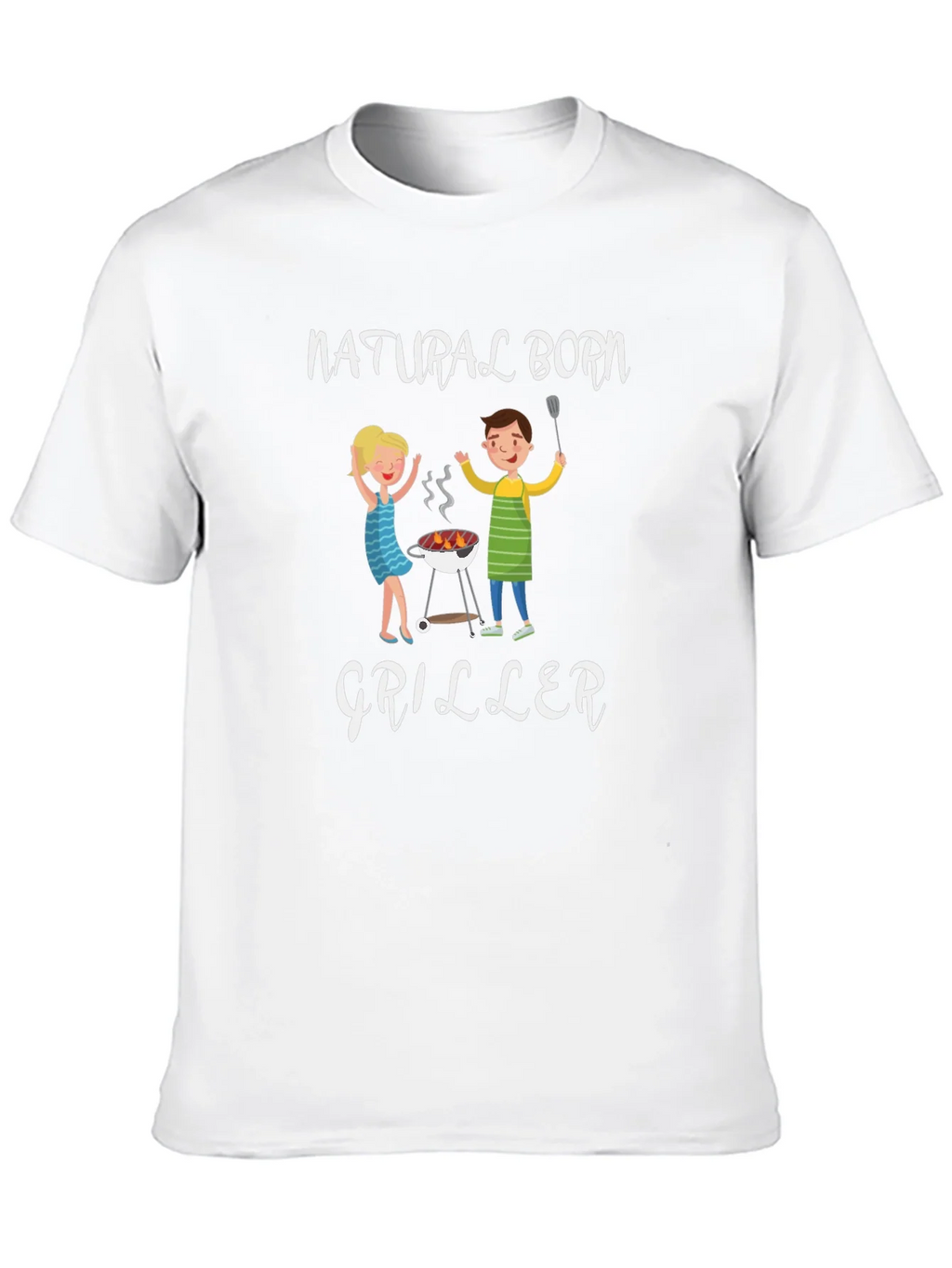 Natural Born Griller T-Shirt - BBQ Fun product image 9