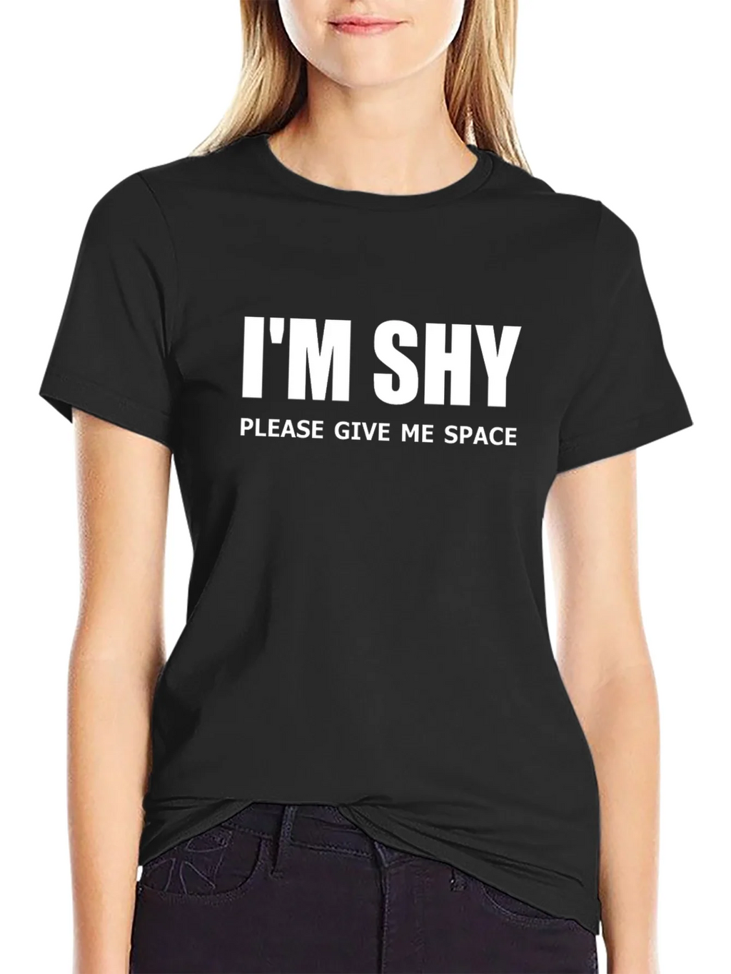 Im Shy Give Me Space Graphic T-Shirt product image 2