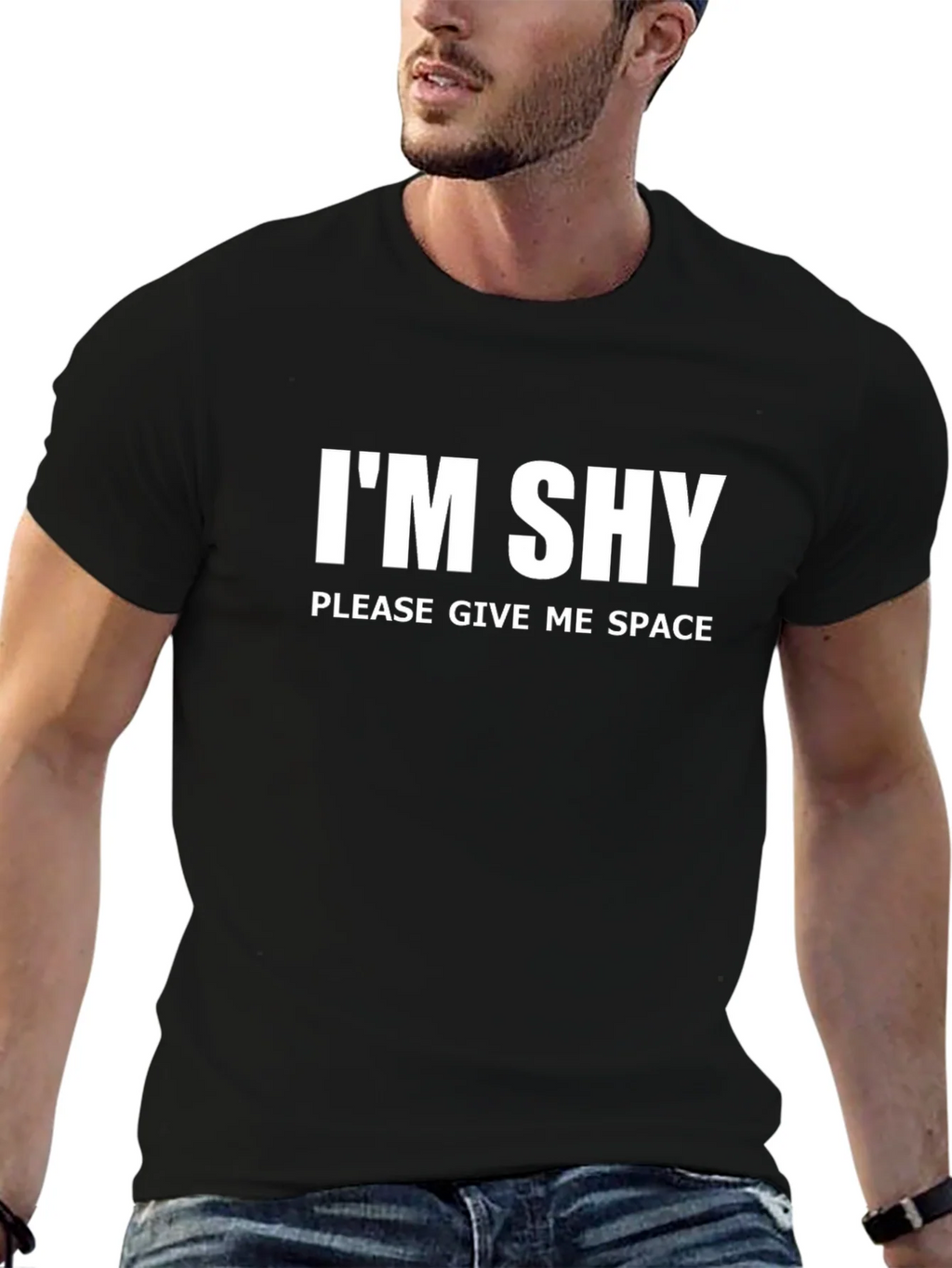 Im Shy Give Me Space Graphic T-Shirt product image 6