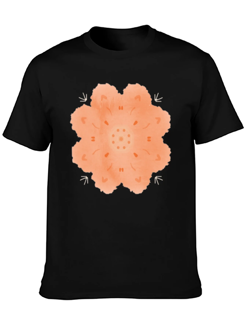 Mandala Graphic Black T-Shirt product image 3