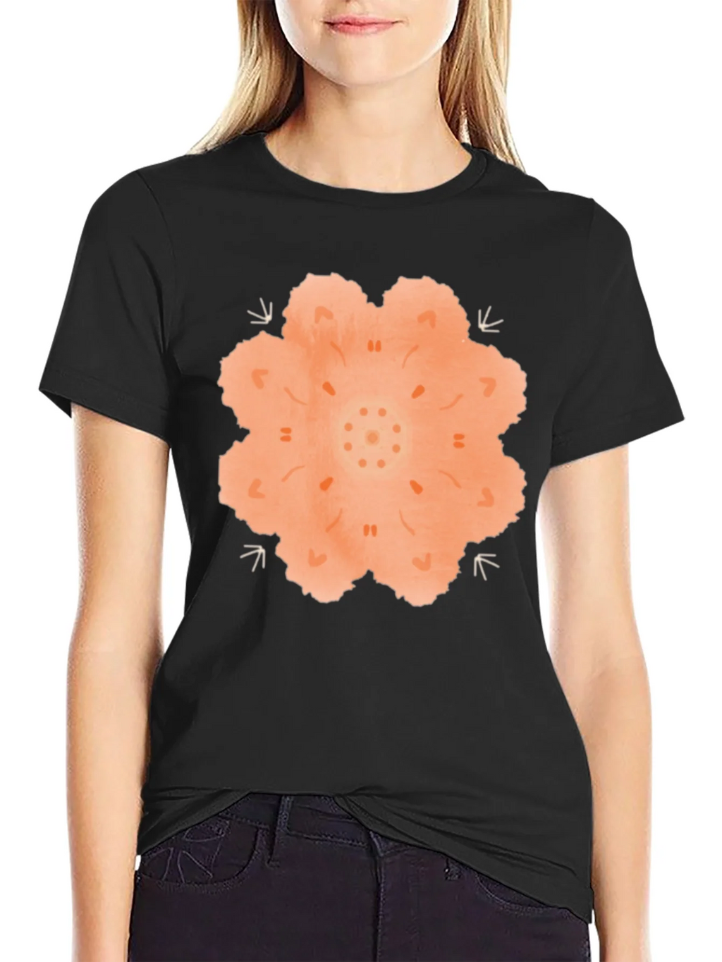 Mandala Graphic Black T-Shirt product image 2