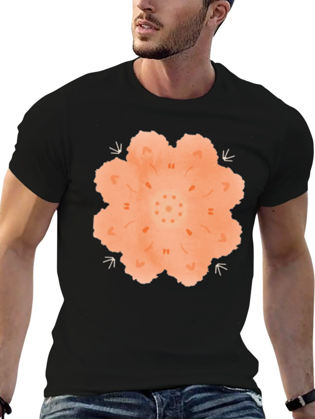 Mandala Graphic Black T-Shirt product image 6