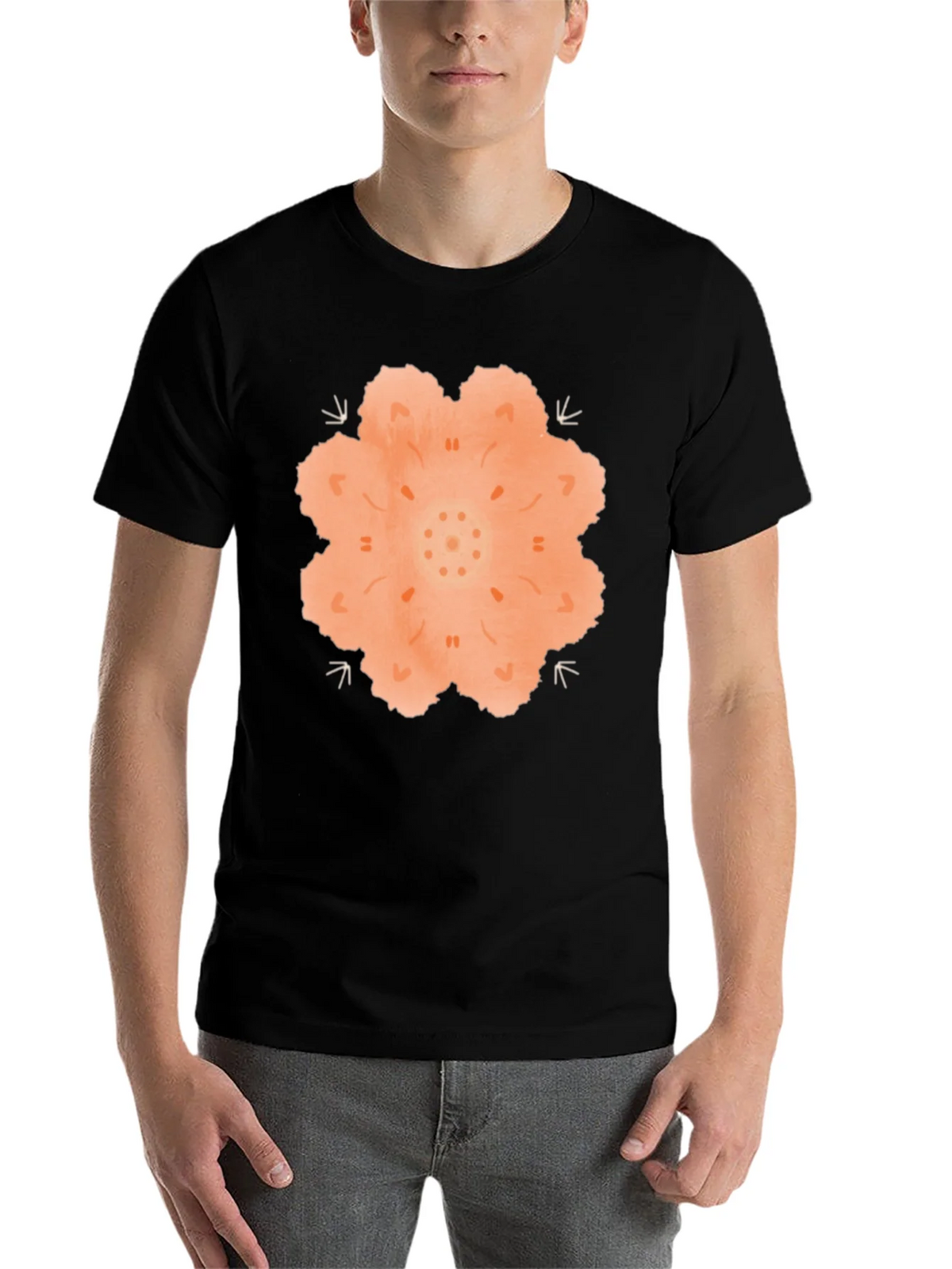 Mandala Graphic Black T-Shirt product image 4