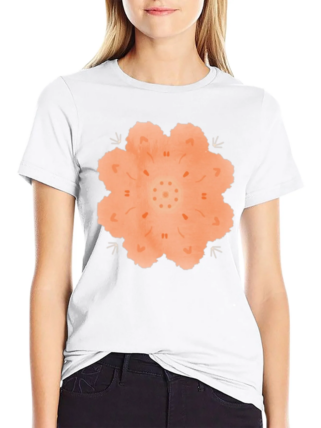 Mandala Graphic Black T-Shirt product image 8