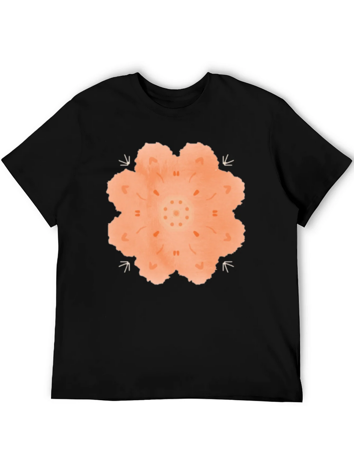 Mandala Graphic Black T-Shirt product image 5